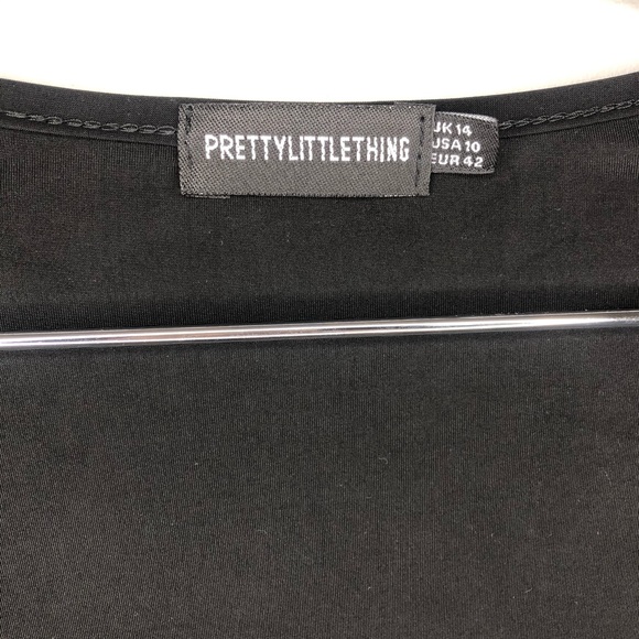 Black tie waist crop top PrettyLittleThing #131 - Picture 7 of 12